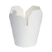 Caja redonda de cartón blanco con cierre ranura 950ml Ø105mm A120mm - 500Uds