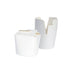 Caja de base redonda de cartón blanco con cierre de mariposa 230ml Ø70mm A59mm - 500Uds