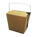 Caja cuadrada de cartón kraft con asa 100x92mm H104mm 750ml - 500Uds