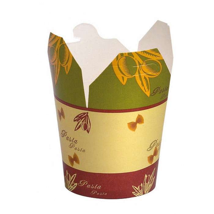 Caja redonda de cartón blanco decoración Pasta 850ml Ø93mm A95mm - 500Uds
