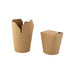 Caja redonda de cartón kraft con cierre ranura 550ml 72x87mm A95mm - 500Uds