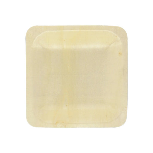 Plato de madera cuadrado SCANDINAVIE 115x115mm A17mm - 250Uds