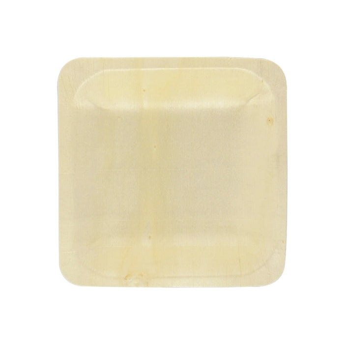 Plato de madera cuadrado SCANDINAVIE 115x115mm A17mm - 250Uds