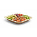 Plato cuadrado de hoja de palmera 170x170mm A20mm - 100Uds