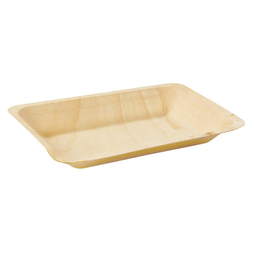 Plato de madera rectangular 190x140mm A18mm - 500Uds