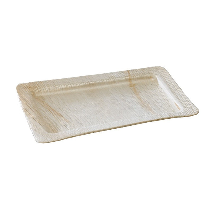 Plato rectangular de hoja de palmera 240x160mm A25mm - 100Uds