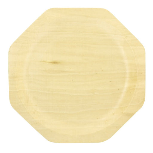 Plato de madera octogonal SCANDINAVIE 260x220mm - 200Uds