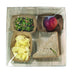 Plato cuadrado de hoja de palmera 270x270mm - 60Uds