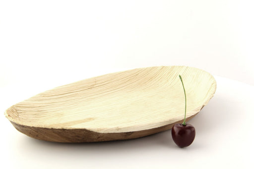 Cuenco hoja de palma con forma de huevo 400ml 270x170mm A25mm - 100Uds