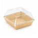 Tapa cúpula transparente Escandinavia PET para 210BBA1111 110x110mm A20mm - 1000Uds