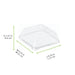 Tapa cúpula transparente Escandinavia PET para 210BBA1111 110x110mm A20mm - 1000Uds
