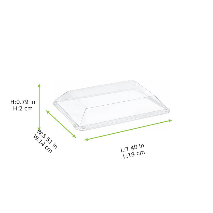 Tapa cúpula transparente Escandinavia PET para 210BBA1914 190x140mm A20mm - 500Uds