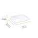 Tapa cúpula transparente Escandinavia PET para 210BBA2012 205x135mm A38mm - 500Uds