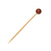 Pincho de bambú con decoración pelota de baloncesto 120mm - 1000Uds