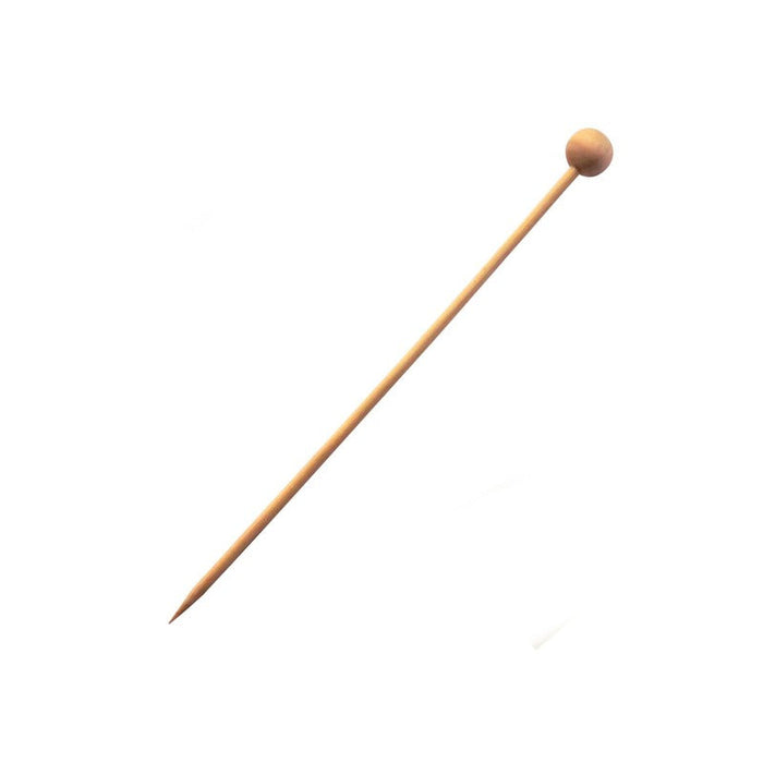 Pincho de bambú con decoración de bolas 140mm - 2000Uds