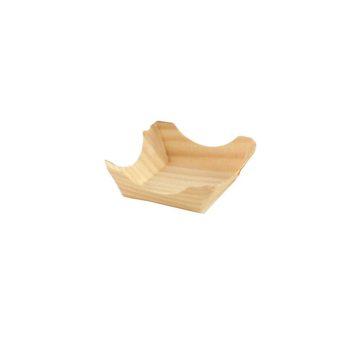 Platito cuadrado de madera 40x40mm A15mm - 1000Uds