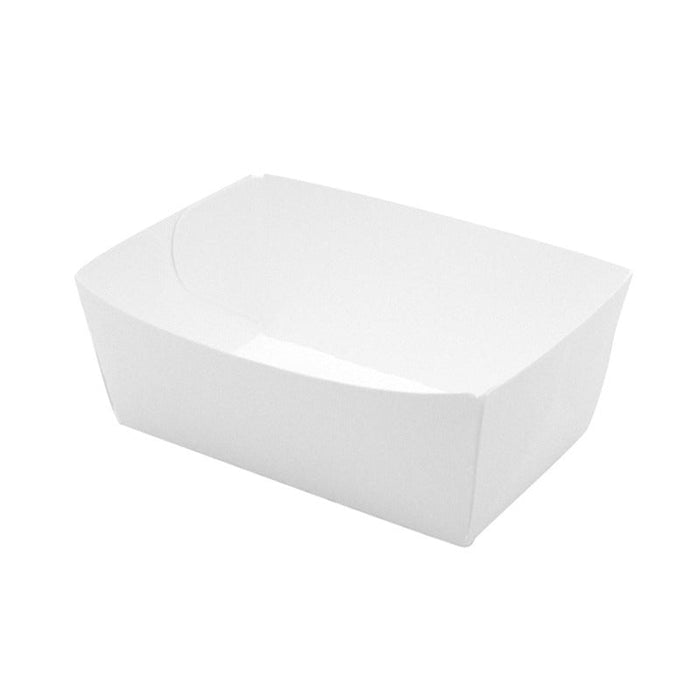 Bandeja de cartón blanco 850ml 150x90mm A50mm - 250Uds