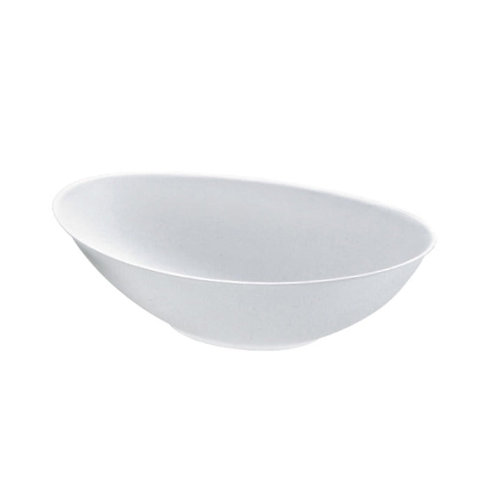 Bol ovalado de pulpa blanco "BioNchic" 240x145mm H63mm 1000ml - 250Uds