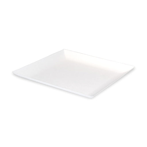 Plato cuadrado de pulpa blanco BioNchic 160x160mm - 100Uds