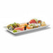 Plato rectangular de pulpa blanco BioNchic 180x90mm - 100Uds