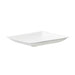 Plato cuadrado de pulpa blanco 90x90mm - 100Uds