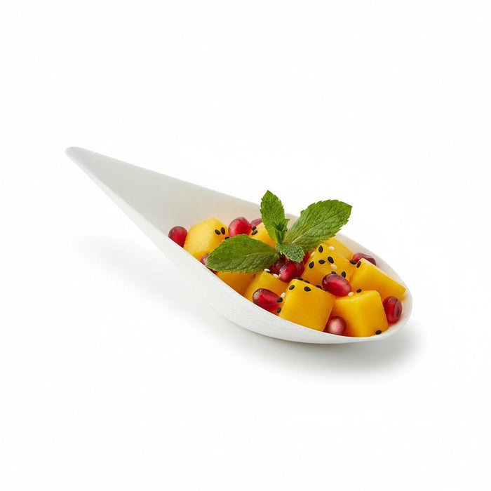 Mini plato de degustación de pulpa con forma de gota BIONCHIC 105x52mm A30mm - 300Uds