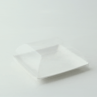 Tapa cúpula transparente BioNchic PET para 210BCHIC1111 112x112mm A36mm - 100Uds