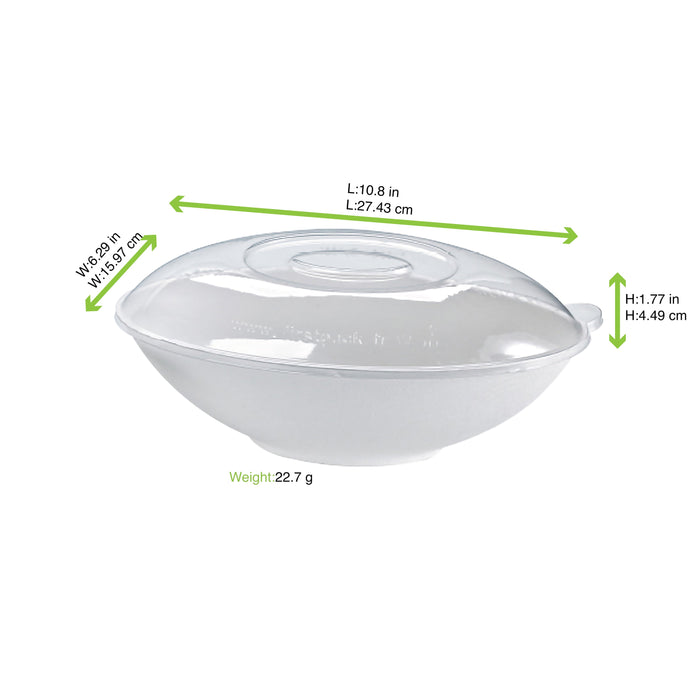 Tapa cúpula transparente BioNchic PET para 210BCHIC1500 275x160mm A45mm - 100Uds