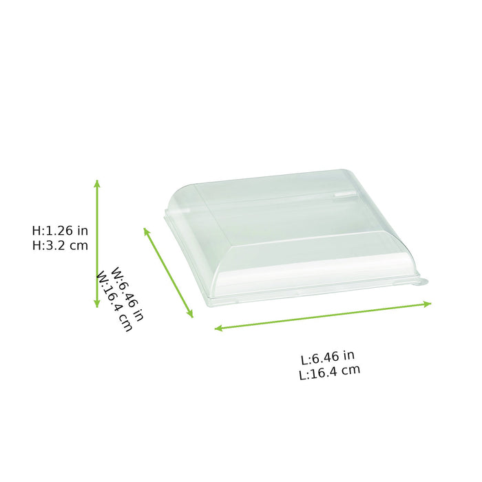 Tapa cúpula transparente BioNchic PET para 210BCHIC160 164x164mm A32mm - 300Uds