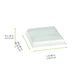 Tapa cúpula transparente BioNchic PET para 210BCHIC160 164x164mm A32mm - 300Uds