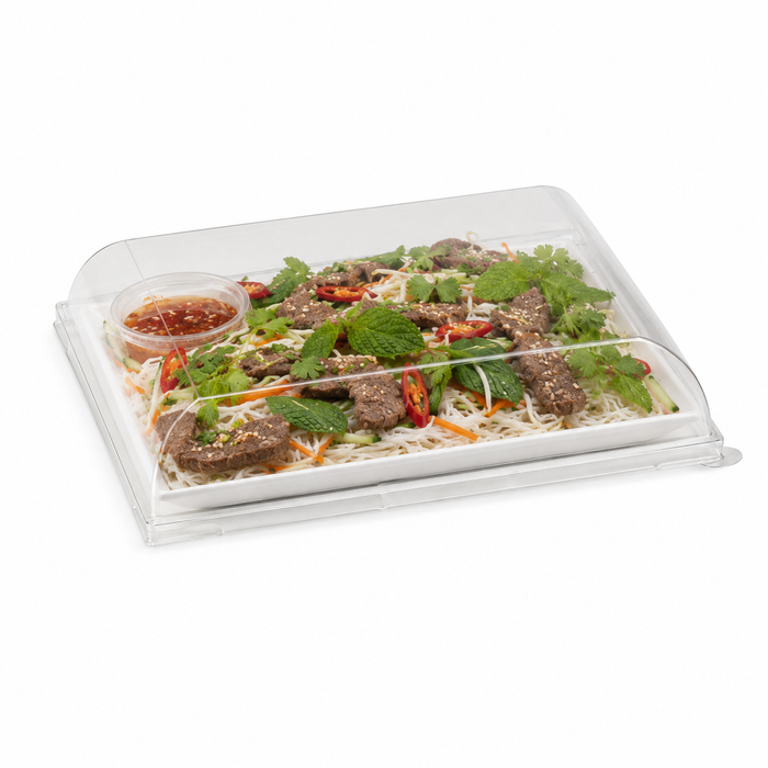 Tapa cúpula transparente BioNchic PET para 210BCHIC160 164x164mm A32mm - 300Uds