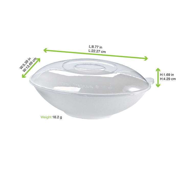 Tapa cúpula transparente BioNchic PET para 210BCHIC750 223x137mm A43mm - 250Uds