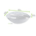 Tapa cúpula transparente BioNchic PET para 210BCHIC750 223x137mm A43mm - 250Uds