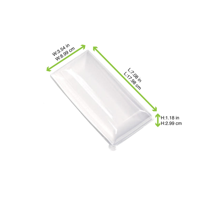 Tapa cúpula transparente BioNchic PET para 210BCHIC90180 180x90mm A30mm - 100Uds