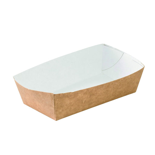 Bandeja de cartón Kraft 350ml 120x60mm A37mm - 800Uds