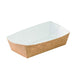 Bandeja de cartón Kraft 350ml 120x60mm A37mm - 800Uds