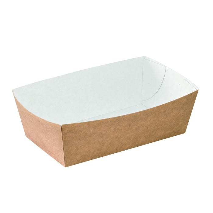 Bandeja de cartón Kraft 750ml 145x80mm A52mm - 600Uds