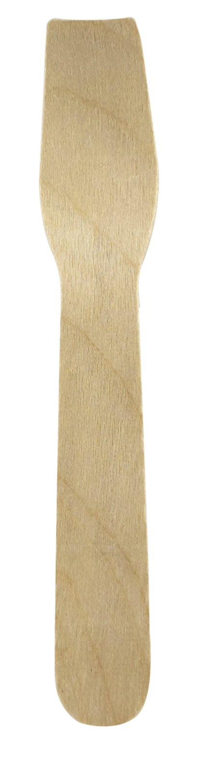 Cuchara de madera para helados envasado de papel kraft A95mm - 3000Uds