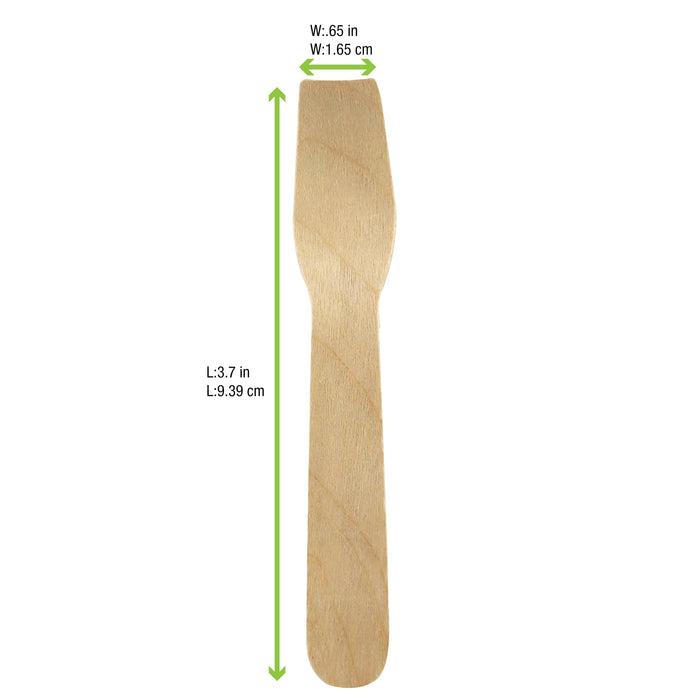 Cuchara de madera para helados A95mm - 3000Uds