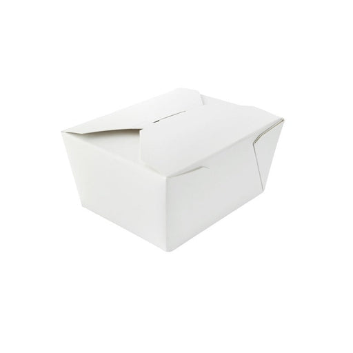 Caja de comida en cartón blanca con cierre 650ml 130x105mm A65mm - 450Uds