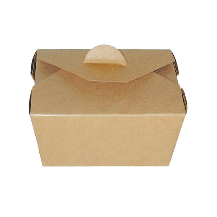 Caja de comida en cartón kraft laminado PE 750ml 130x107mm A67mm - 450Uds