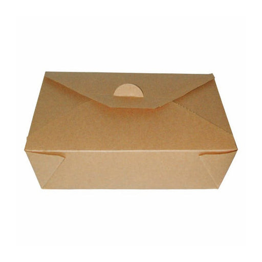 Caja de comida en cartón kraft laminado PE 1450ml 217x160mm A50mm - 200Uds