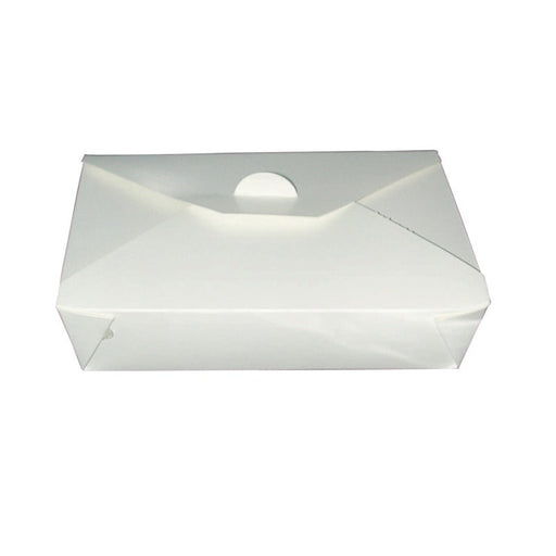 Caja de comida en cartón blanco con cierre 1450ml 217x160mm A50mm - 200Uds