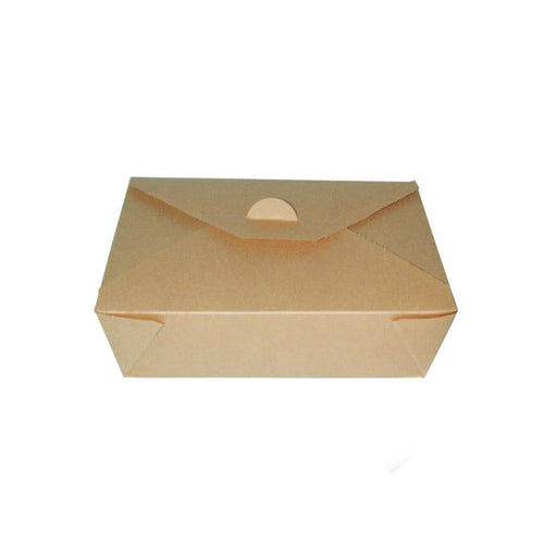 Caja de cartón kraft laminado PE 216x160mm H65mm 2000ml - 200Uds