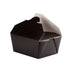 Caja de comida en cartón negra con cierre 2000ml 216x160mm A65mm - 200Uds