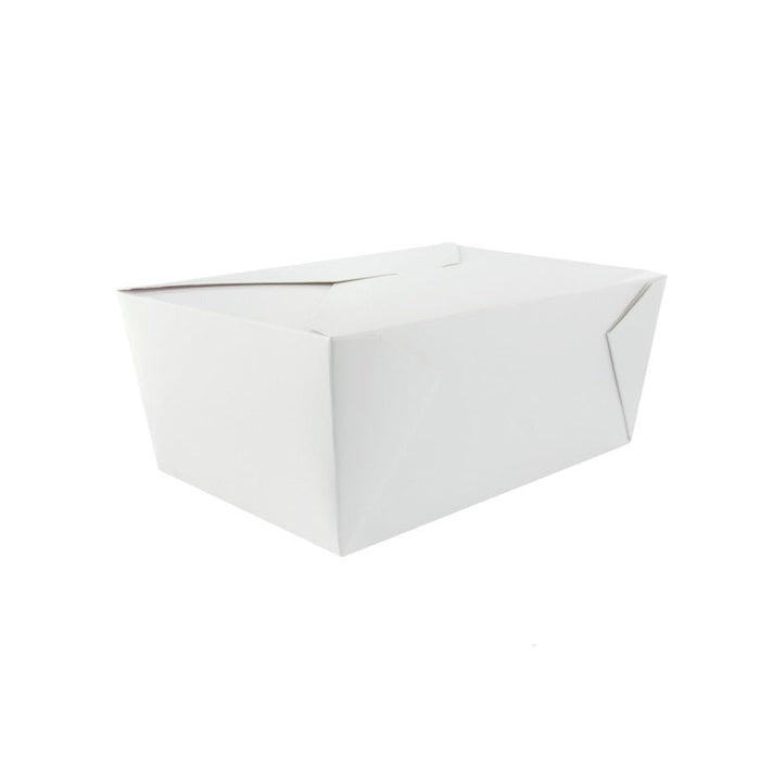 Caja de comida en cartón blanco con cierre 2000ml 217x160mm A67mm - 200Uds