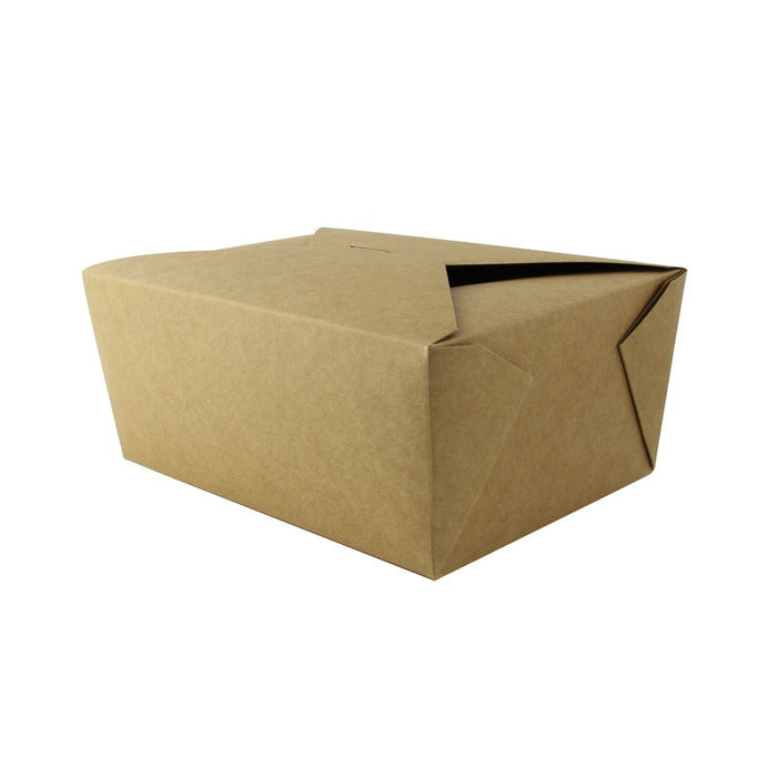 Caja de comida en cartón kraft laminado PE 2800ml 220x166mm A90mm - 120Uds