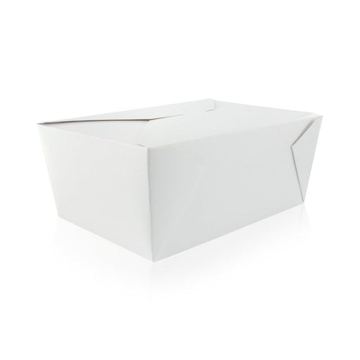 Caja de comida en cartón blanco con cierre 3000ml 226x167mm A92mm - 160Uds