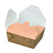 Caja de comida en cartón kraft laminado antigrasa 450ml 110x90mm A50mm - 450Uds