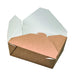 Caja de comida en cartón kraft laminado antigrasa 800ml 155x117mm A50mm - 450Uds